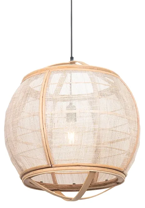 Lampada a sospensione smart marrone 50 cm incl. Wifi G95 - Pascal