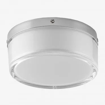 Lampada Da Soffitto A Led In Metacrilato E Metallo Dequen Bianco - Sklum