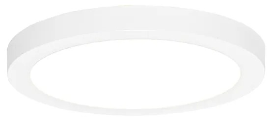 Faretto da incasso o a plafone bianco 22 cm con LED incluso dimmerabile a 3 livelli di temperatura - Trans