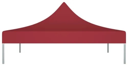 Tetto per Tendone per Feste 3x3 m Rosso Borgogna 270 g/m²