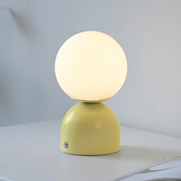 Schöner Wohnen 19218-81 - Lampada da tavolo LED dimmerabile RUDI LED/1,2W/5V gialla