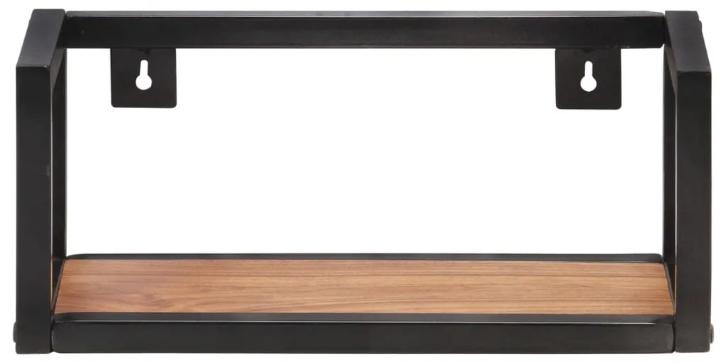 Mensole a muro 2 pz 40 cm in legno massello di acacia