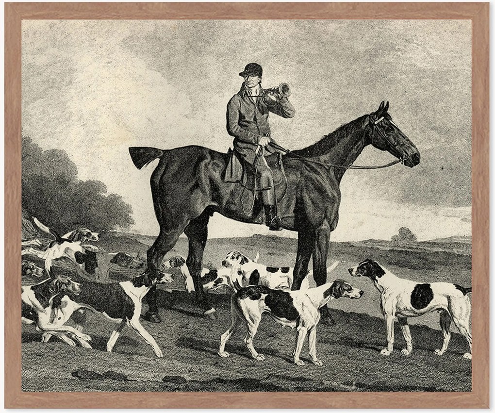 Stampa digitale incorniciata Vintage Riding, varie misure