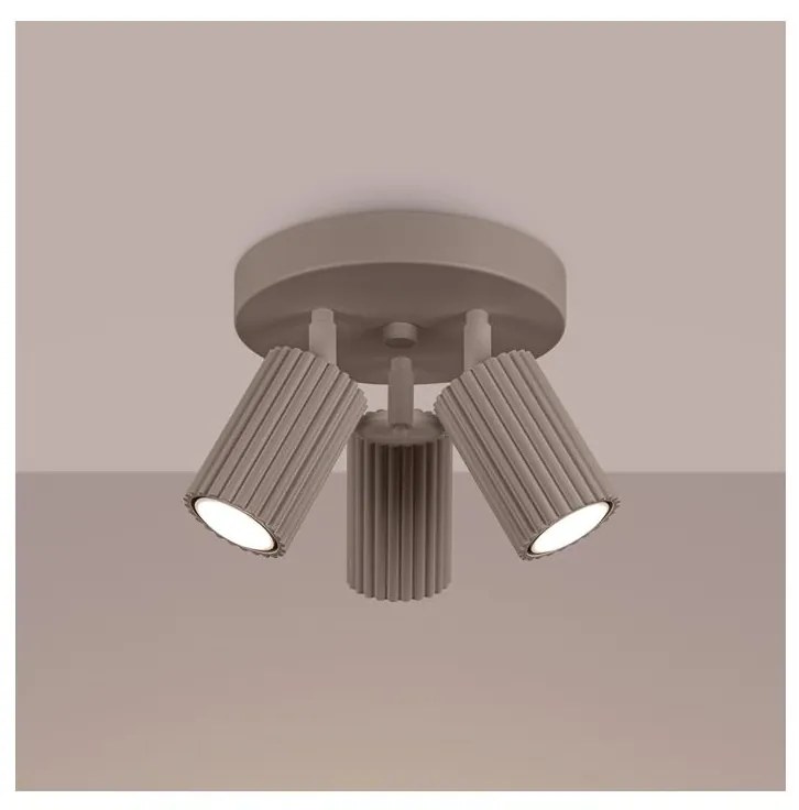 Brilagi - Faretto CRESTO 3xGU10/10W/230V taupe