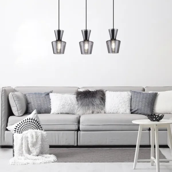 Rabalux 72163 - Lampadario a sospensione con filo ABRA 3xE27/60W/230V