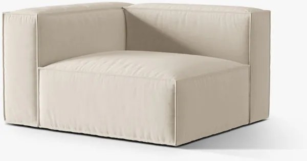 Modulo angolare Nuria in velluto – L125 cm