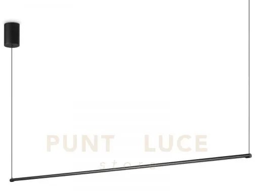 Essence sospensione round led 3000k 19w 2250lm nera 115cm