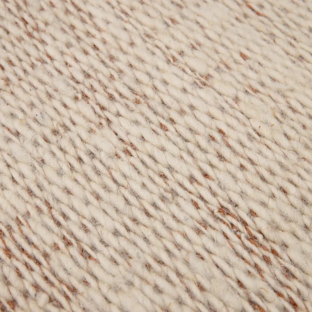 Tappeto in lana intrecciata crema e terracotta 120x170 cm Lima Rust - Asiatic Carpets