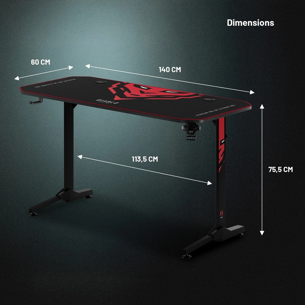 Scrivania da gaming Diablo X-Mate 1400
