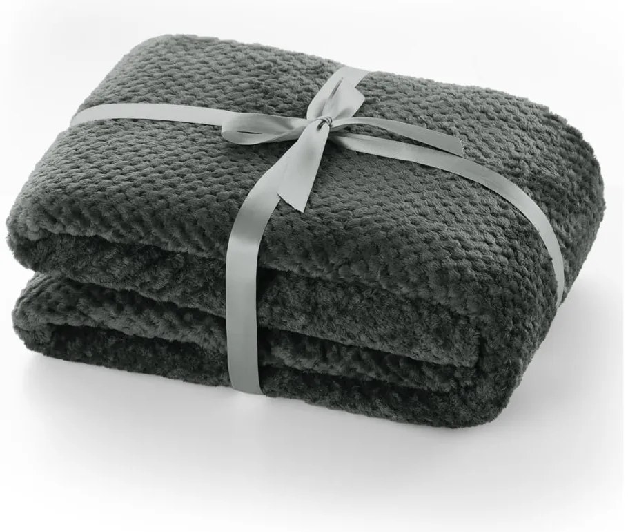 Coperta in microfibra grigio scuro , 210 x 170 cm Henry - DecoKing