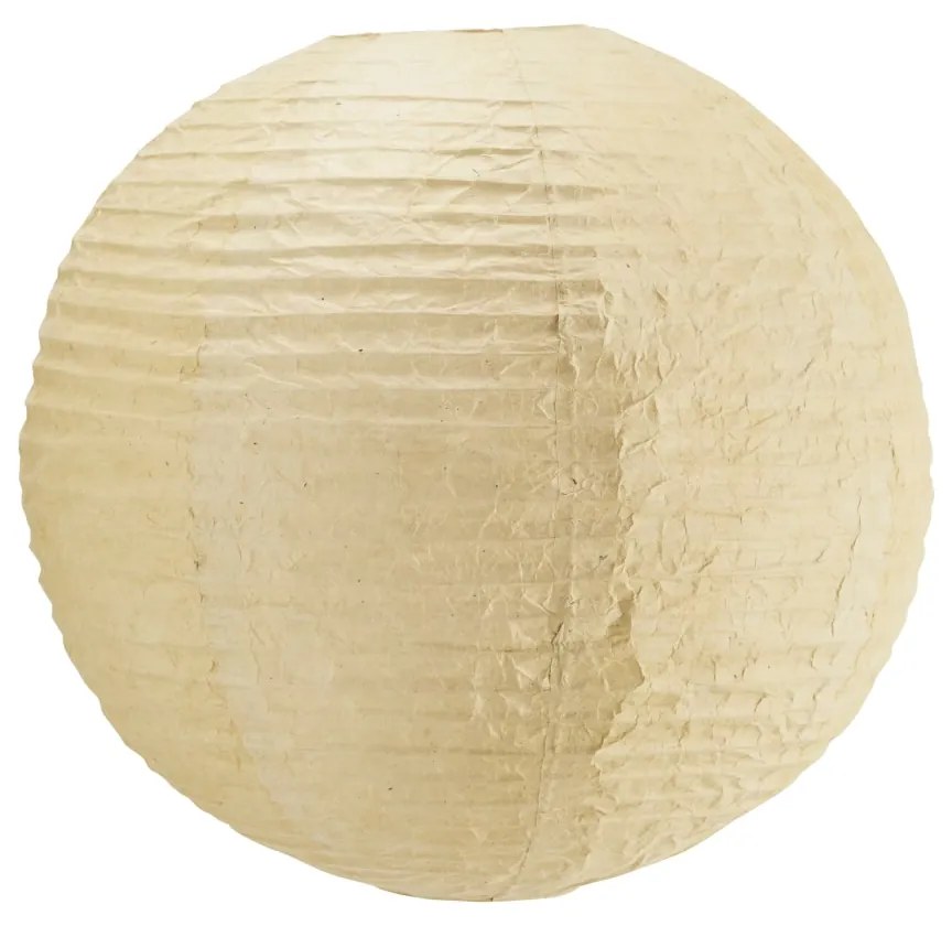 Tikamoon - Lampadario a sospensione rotondo in carta Hana 55 cm, beige