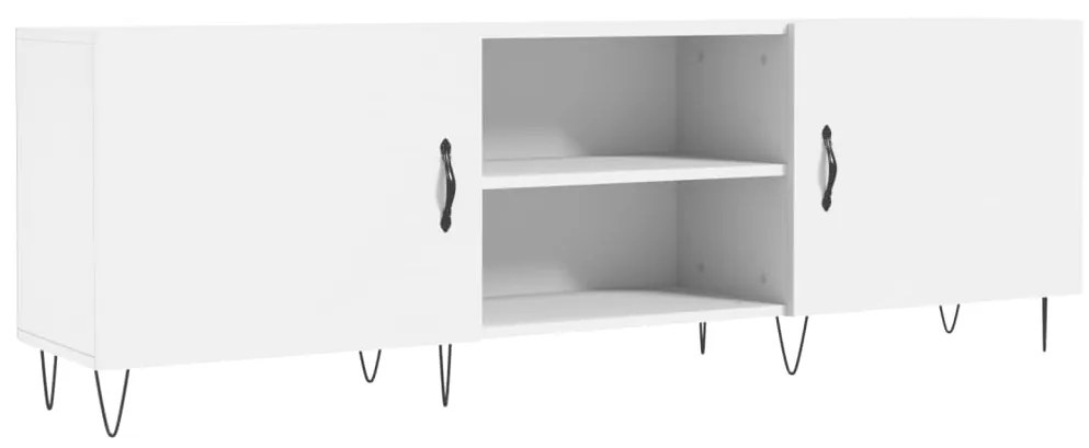 Mobile porta tv bianco 150x30x50 cm in legno multistrato