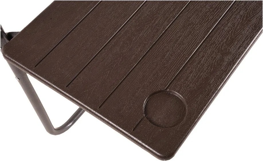 Tavolino da balcone pieghevole sospeso 60x60 cm Tabora - Garden Pleasure