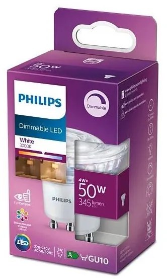 Lampadina LED dimmerabile Philips PAR16 GU10/4W/230V 3000K CRI 90