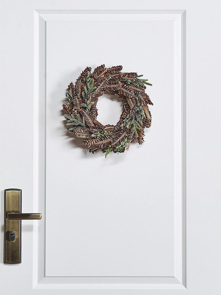 Ghirlanda natalizia marrone ⌀ 35 cm KAAVI Beliani