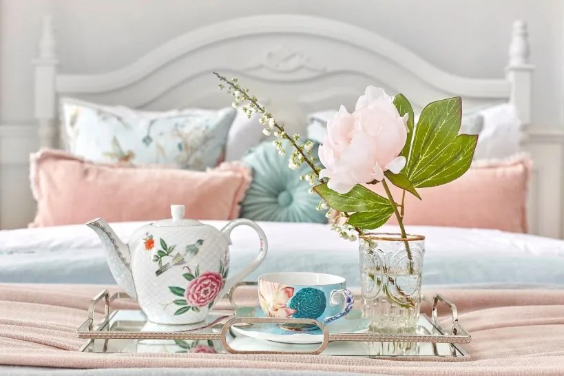Letto in stile provenzale Bianco 160x200 Princess 886-Arrediorg.it