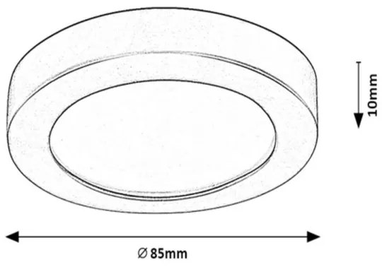 Rabalux 5274 - Lampada da incasso a LED per bagno COCO LED/3W/230V IP44 nero