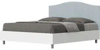 Letto Matrimoniale 160x200 cm con Rete Grace Azzurro