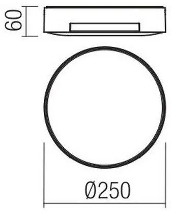 Redo 90006 - Plafoniera LED da esterno SKOR LED/16W/230V IP54 marrone