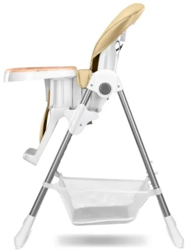 Lionelo - Seggiolina da pranzo per bambini LINN PLUS bianco/beige