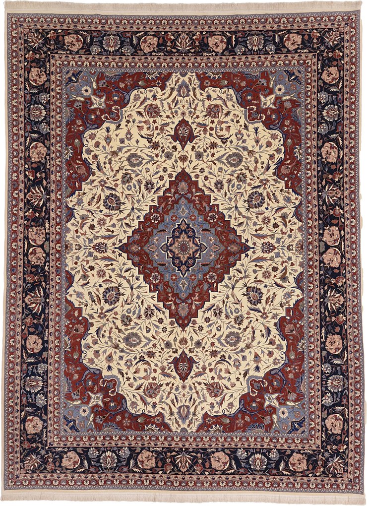 Isfahan Tappeto 280 x 380 (Cina) Annodato A Mano