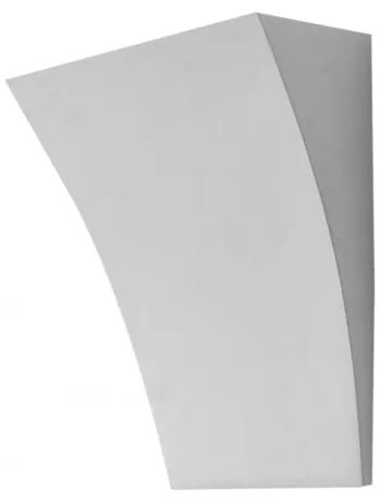 Applique in Gesso Pitturabile 195x100x250 da parete G9 Colore del corpo Pitturabile
