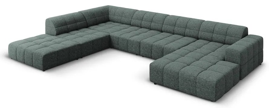 Divano angolare turchese (angolo sinistro/U) Chicago - Cosmopolitan Design