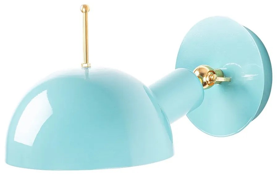 Lampada da parete in azzurro e bronzo ø 15 cm Sivani - Opviq lights