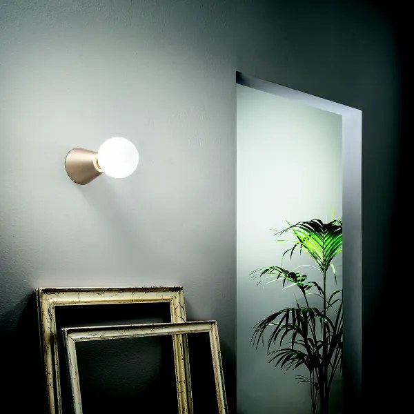Lampada faretto da interno 12x12 cm FOG in alluminio verniciato Oro