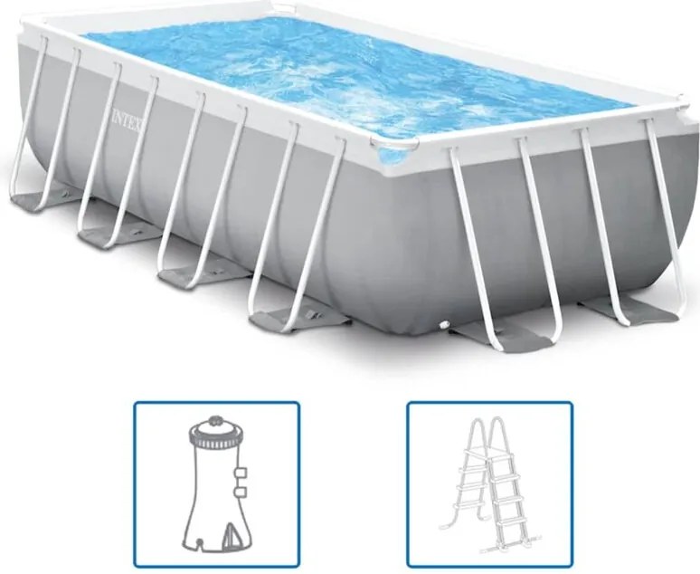 Intex - Set Piscina Prism Frame Rettangolare 400x200x100 cm