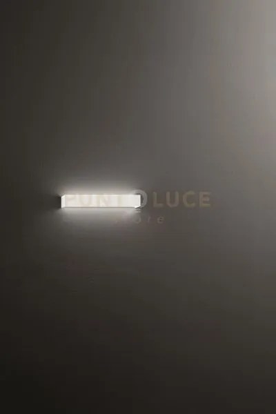 Applique in alluminio bianco rummo led 14w 3000k cri?90 1120lm l.39...