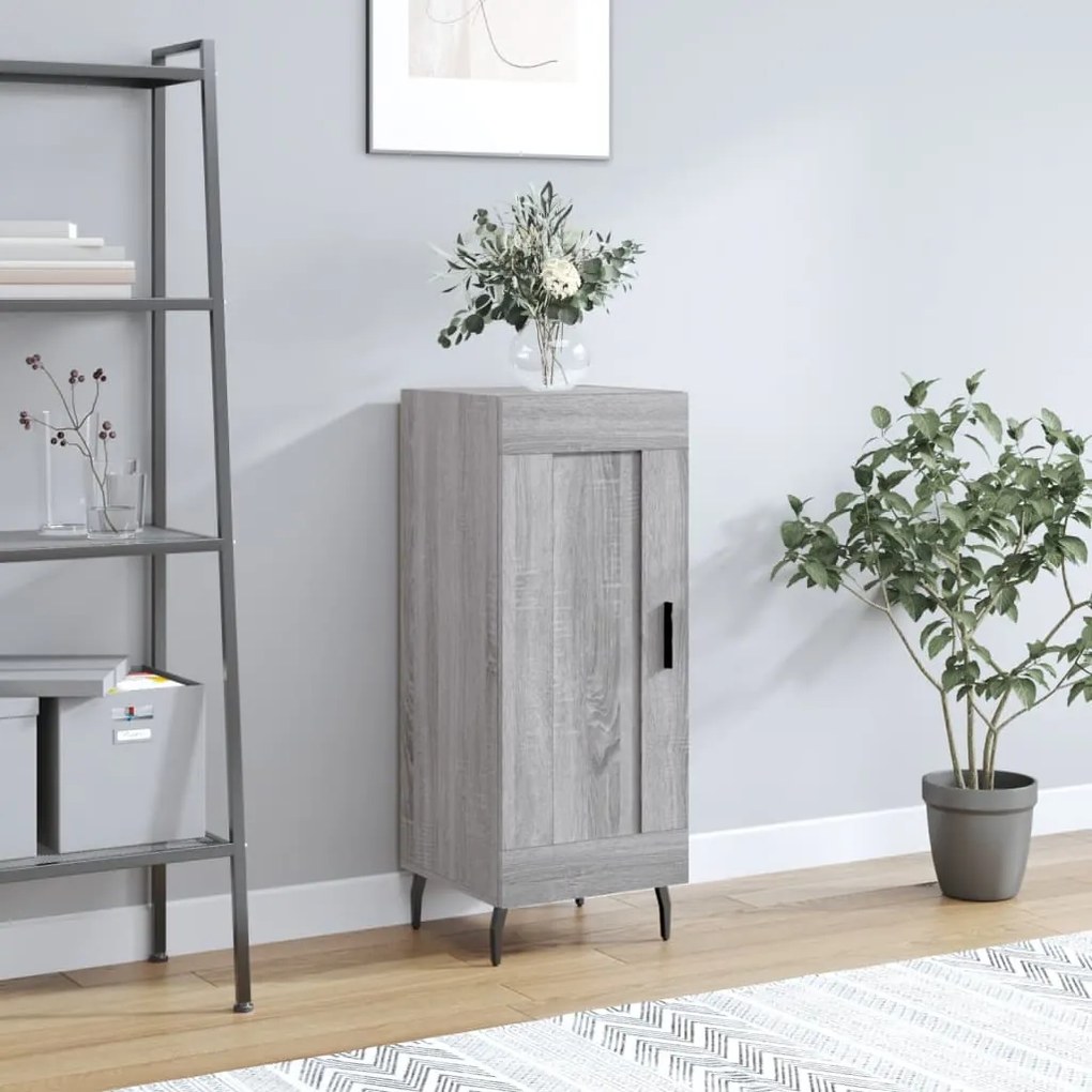 Credenza grigio sonoma 34,5x34x90 cm in legno multistrato