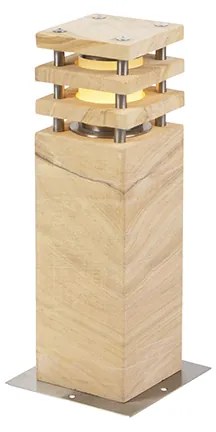 Lampada da terra moderna per esterni in pietra arenaria 40 cm - Grumpy