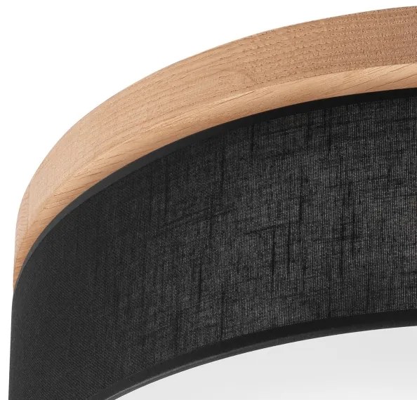 Brilagi - LED Plafoniera BELLADONNA 3xE27/15W/230V nero/quercia