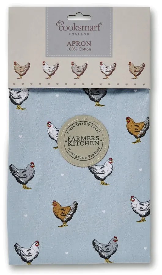 Grembiule da cuoco in cotone blu Contadini, misura 3,5 mm, diametro. L - Cooksmart ®