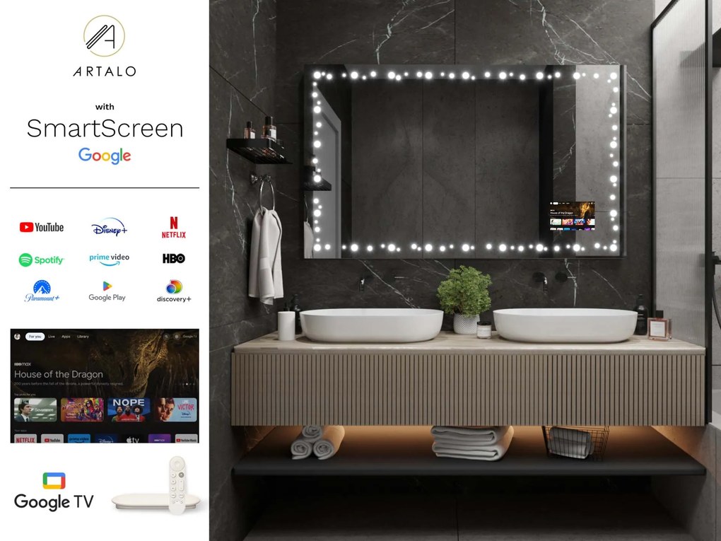 Specchio con LED illuminazione M20 premium
