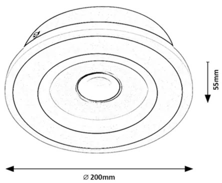 Rabalux 6959 - Plafoniera LED TANELI LED/20W/230V 3000/4000/6000K