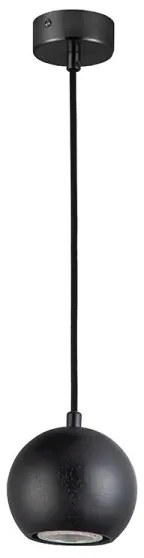 Lampada a sospensione su cavo 1xGU10/10W/230V Ø 11 cm legno massello/frassino