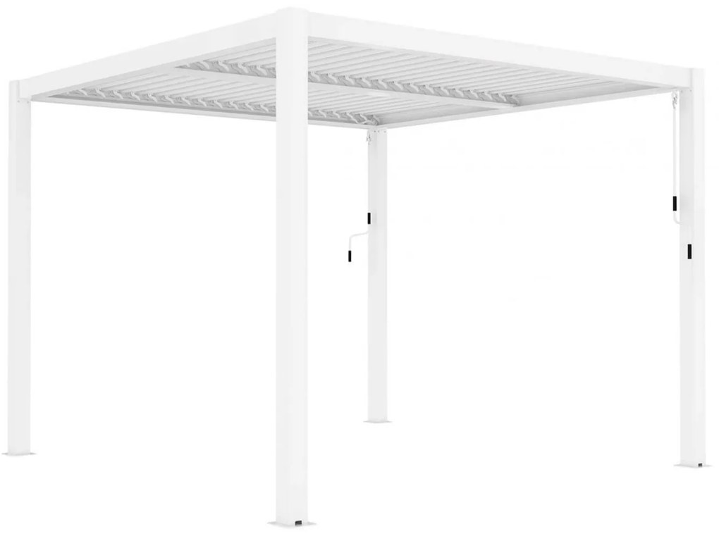 Pergola bioclimatica 400x400 cm bianca