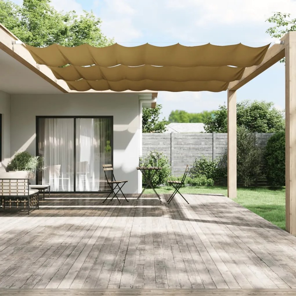 Paravento Verticale Beige 140x1200 Cm İn Tessuto Oxford /