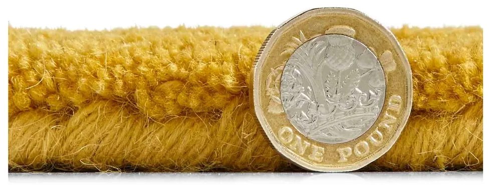 Tappeto di lana giallo senape , 120 x 170 cm Kasbah - Think Rugs