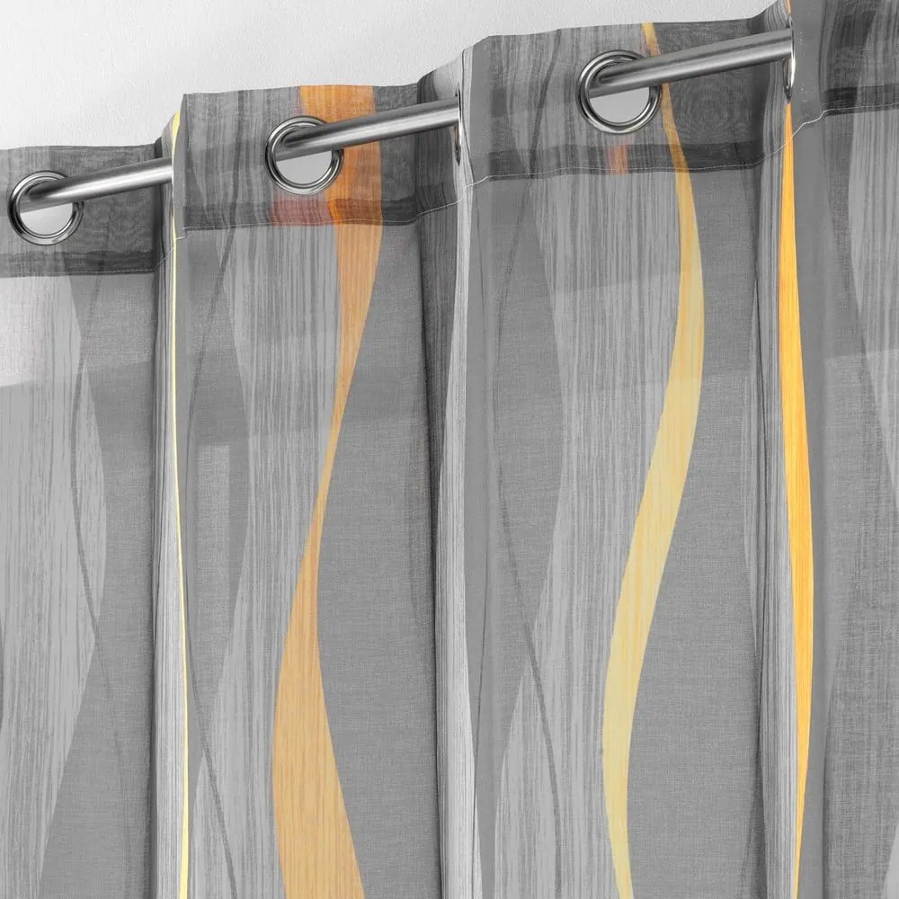 Tenda sottile grigia in voile 140x240 cm Ondulys – douceur d'intérieur