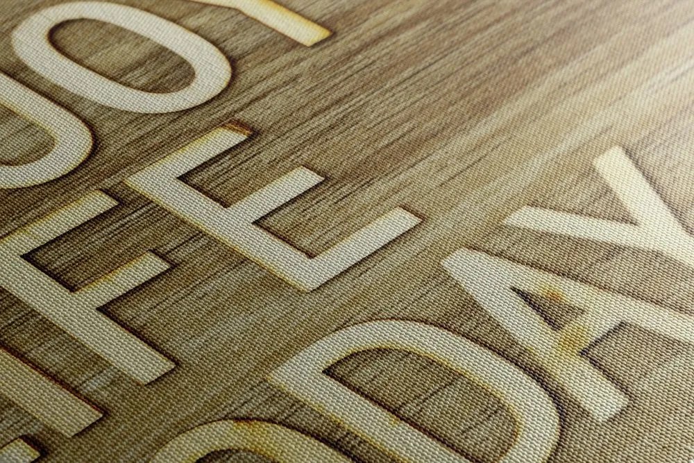 Quadro su tela – Con citazione - Enjoy life today