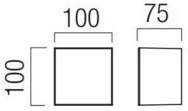 Redo 90322 - LED Applique da esterno KODIAK LED/5W/230V IP65 bianco/nero