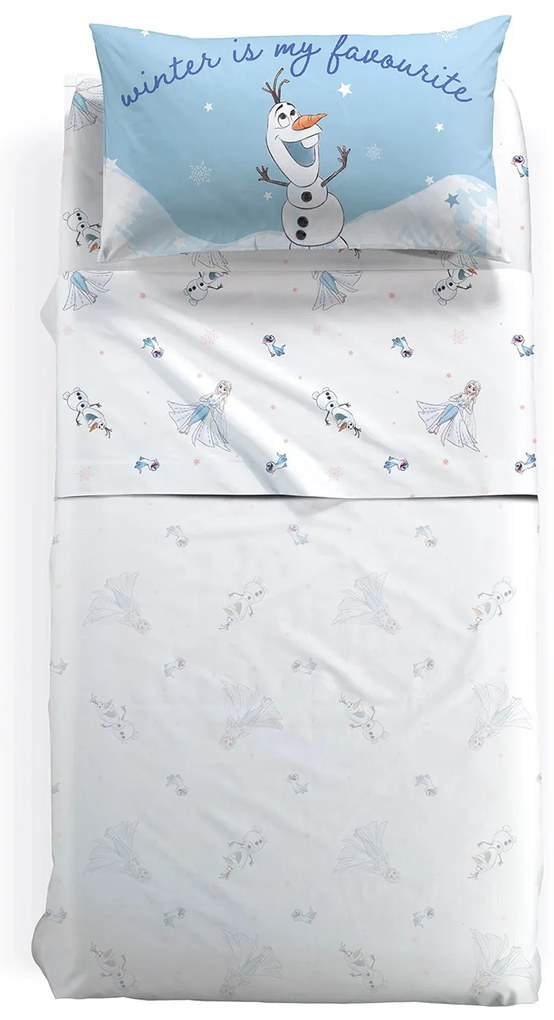 Completo Lenzuola in Cotone Frozen Winter Singolo Warner
