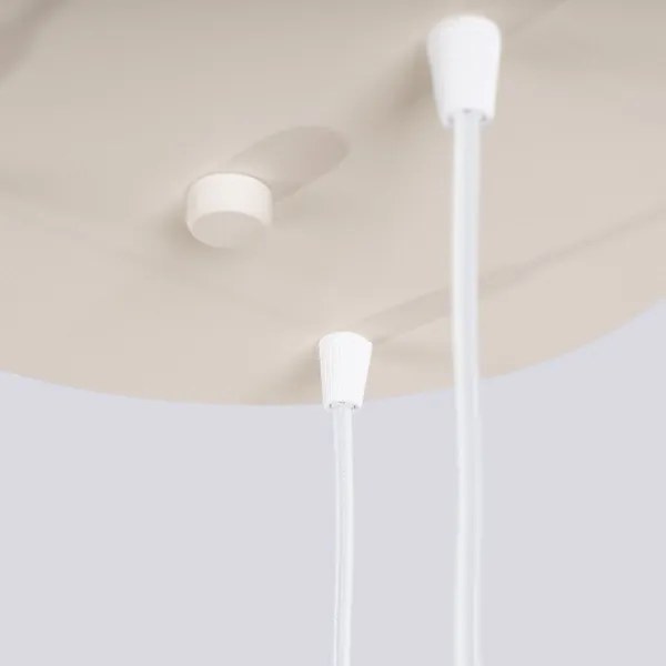 Sollux SL.1720 - Lampadario a sospensione con filo HALO 3xG9/8W/230V diametro 25 cm color crema