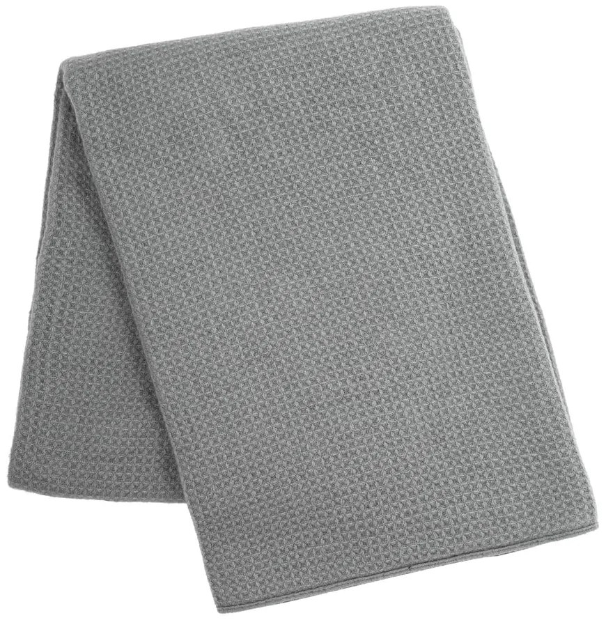 Copriletto Mini Waffle grigio, 130 x 170 cm - Tiseco Home Studio