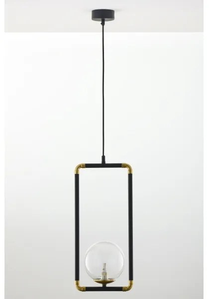 Jupiter 2023 - Lampadario a sospensione con filo ZAFRA 1xG9/10W/230V nero/oro/limpido