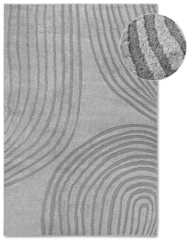 Tappeto grigio 80x120 cm Pigment Light Grey - Elle Decoration