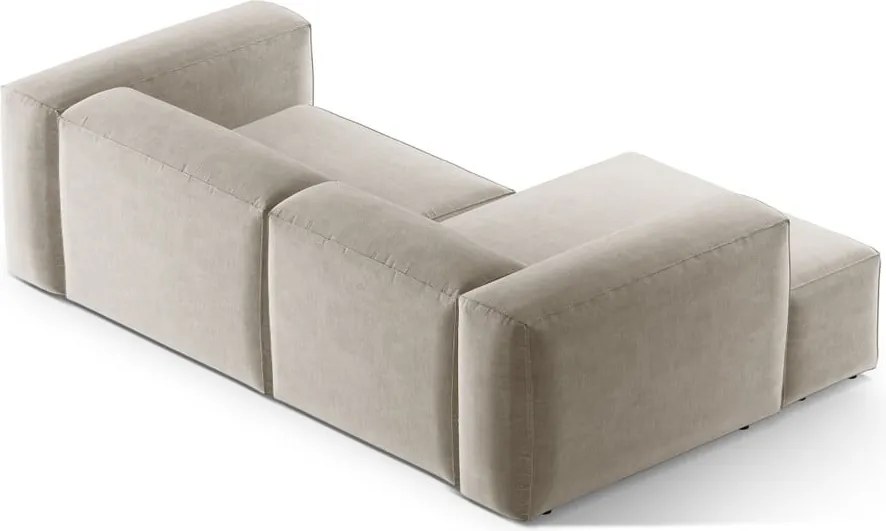 Divano angolare beige (con penisola a sinistra/con chaise lounge) Bergamo – Cosmopolitan Design